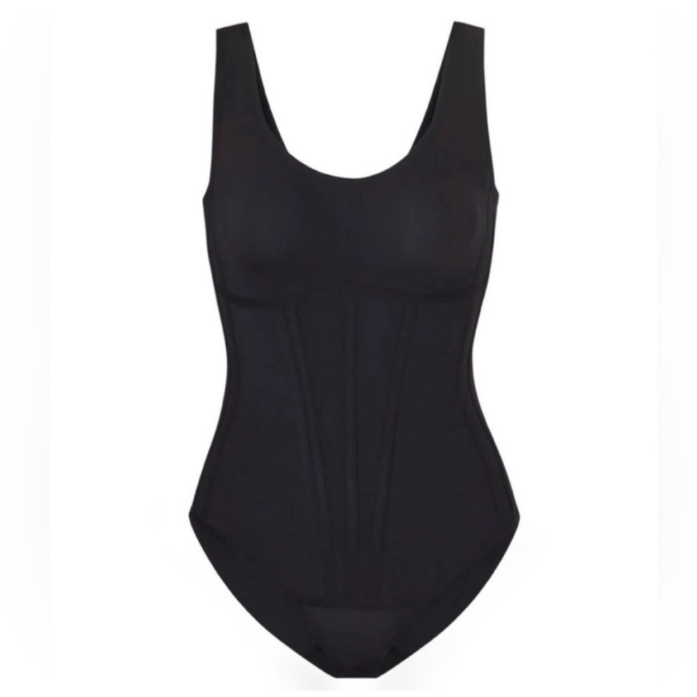 Honeylove Black Boldness Bodysuit 2X- jet black. - Picture 7 of 7